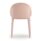 Papillon Meeting & Café Chair in soft pink, featuring a compact design and modern ergonomic shape.