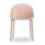 Papillon Meeting & Café Chair in soft pink, featuring a minimalist design with a compact footprint and four legs.