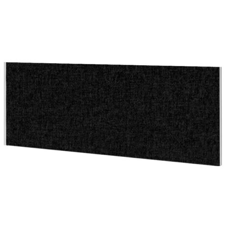 Impulse Plus Oblong Screen in black, 450mm high and 600mm wide, featuring a textured fabric surface.