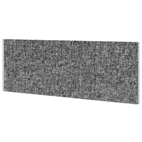 Impulse Plus Oblong Screen, 450mm high, lead colour, 600mm wide, featuring a textured fabric finish.