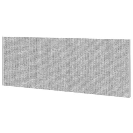 Impulse Plus Oblong Screen in light grey, 450mm high and 600mm wide. Textured fabric finish.