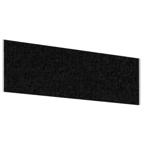 Impulse Plus Angle Screen, 450mm high, black colour, 600mm wide, designed for workspace privacy.