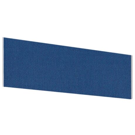 Impulse Plus Angle Screen in Powder Blue, 450mm high and 600mm wide, textured fabric finish.