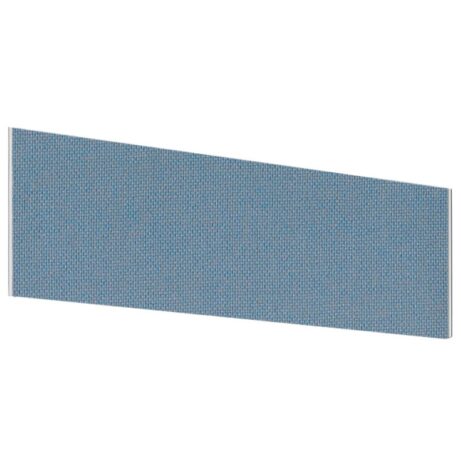Impulse Plus Angle Screen - 450 High in Sky Blue, 600mm wide, featuring a textured fabric surface.