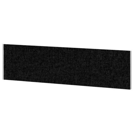 Impulse Plus Oblong Screen in black, 450mm high and 1500mm wide, featuring a textured fabric finish.