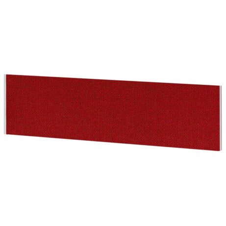 Impulse Plus Oblong Screen in burgundy, 450mm high and 1500mm wide, featuring a textured fabric finish.