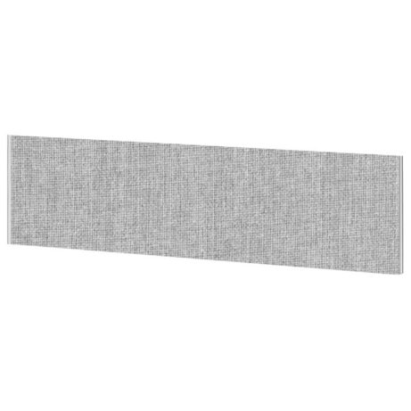 Impulse Plus Oblong Screen, 450mm high, light grey fabric, 1500mm wide, suitable for office partitioning.