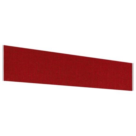 Impulse Plus Angle Screen in Burgundy, 450mm high and 1500mm wide, featuring a textured fabric finish.