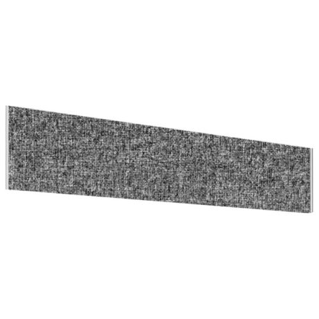 Impulse Plus Angle Screen, 450mm high, 1500mm wide, in Lead color with textured fabric finish.