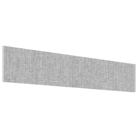 Impulse Plus Angle Screen in light grey, 450mm high and 1500mm wide. Suitable for office partitions.