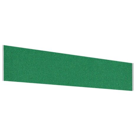 Impulse Plus Angle Screen - 450 High in Palm Green, 1500mm wide, featuring a textured fabric surface.