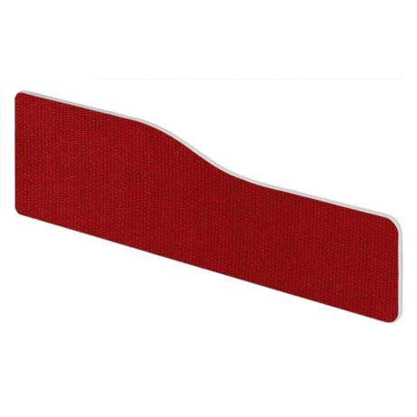 Impulse Plus Wave Screen with rounded corners, burgundy color, width 1500mm.