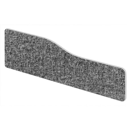 Impulse Plus Wave Screen with rounded corners, lead color, and 1500mm width, featuring a textured fabric finish.
