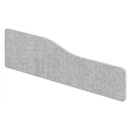Impulse Plus Wave Screen, light grey, 1500mm wide, featuring rounded corners and a textured finish.