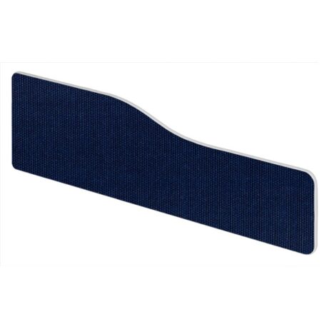 Impulse Plus Wave Screen with rounded corners, Royal Blue, 1500mm width.