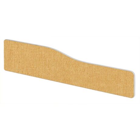 Beige Impulse Plus Wave Screen with rounded corners, 1500mm width, textured fabric finish.