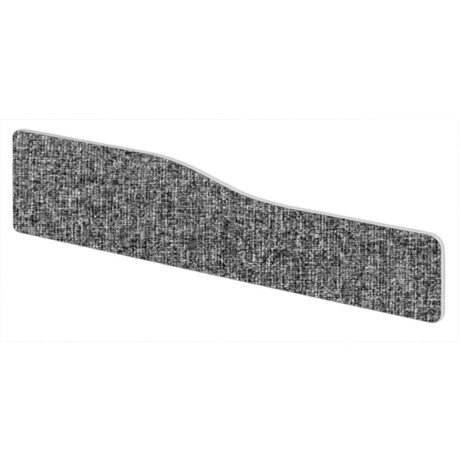 Impulse Plus Wave Screen with rounded corners, lead colour, 1500mm width, featuring a textured fabric finish.