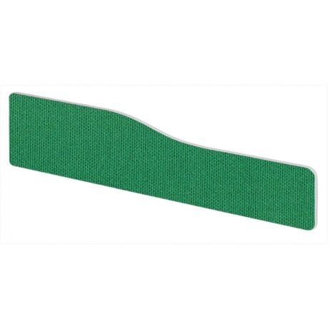 Impulse Plus Wave Screen, rounded corners, palm green fabric, width 1500mm.