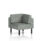 Brixworth Modular Seating Corner Unit in Rivet - Prime with black legs.