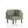 Brixworth Modular Seating Corner Unit in Rivet - Vitreous fabric with black legs. Compact design with padded cushions.