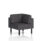 Brixworth Modular Seating Corner Unit in Arithmetic fabric with black legs, featuring a modern and sleek design.