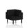 Brixworth Modular Seating Corner Unit in X2 - Diameter fabric with black legs. Modern design for versatile seating.