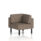 Brixworth Modular Seating Corner Unit in X2 - Theory fabric with black legs. Compact and modern design.
