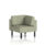 Brixworth Modular Seating Corner Unit in Main Line Flax - Newbury fabric with black legs.