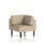 Brixworth Modular Seating Corner Unit in Main Line Flax - Upminster fabric with black legs.