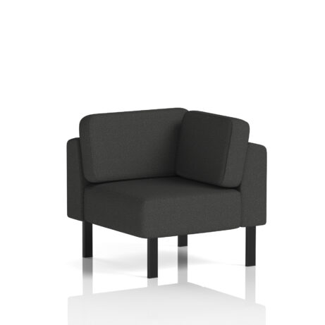 Brixworth Modular Seating Corner Unit in Synergy - Mix fabric with black legs.