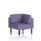 Brixworth Modular Seating Corner Unit in Synergy fabric, featuring black legs and a modern design.