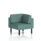 Brixworth Modular Seating Corner Unit in Sumi - Handa fabric with black legs.