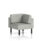 Brixworth Modular Seating Corner Unit in Sumi - Tokyo fabric with black legs. Modern design with cozy cushions.