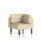 Brixworth Modular Seating Corner Unit in Sumi - Zen colour with black legs. Modern design and comfortable upholstery.