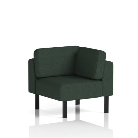 Brixworth Modular Seating Corner Unit in Yoredale - Ingleton fabric with black legs.