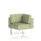 Brixworth Modular Seating Corner Unit in Rivet - Burnish with white legs, featuring a contemporary design and plush cushions.