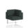 Brixworth Modular Seating Corner Unit in Rivet - Charcoal with white legs. Modern and versatile design.