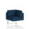 Brixworth Modular Seating Corner Unit in X2 Calculus fabric with white legs, featuring a contemporary design.