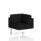 Brixworth Modular Seating Corner Unit in black with white legs. Stylish and modern design for versatile seating.