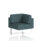 Brixworth Modular Seating Corner Unit in Polygon colour with white legs. Modern design suitable for office environments.