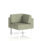 Brixworth Modular Seating Corner Unit in Main Line Flax - Newbury fabric with white legs.