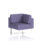 Brixworth Modular Seating Corner Unit in Synergy colour with white legs. Modern and stylish design for versatile seating.