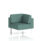 Brixworth Modular Seating Corner Unit in Sumi - Handa fabric with white legs. Modern, comfortable design.