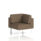 Brixworth Modular Seating Corner Unit in Sumi - Osaka fabric with white legs.