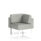 Brixworth Modular Seating Corner Unit in Sumi - Tokyo fabric with white legs. Elegant design with plush cushions.