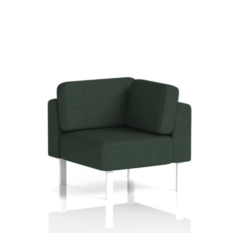 Brixworth Modular Seating Corner Unit in Yoredale - Ingleton fabric with white legs.