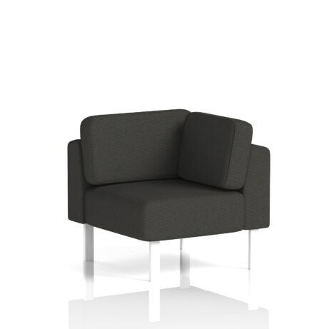 Brixworth Modular Seating Corner Unit in Yoredale - Leyburn fabric with white legs. Stylish and contemporary design.