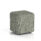 Harlestone Square Stool, Small size, Rivet color, featuring a vitreous body and top in a single tone finish.