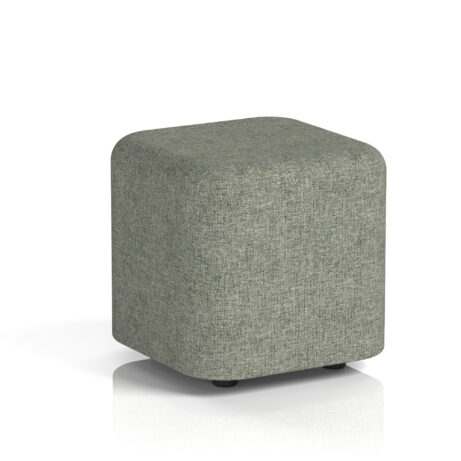 Harlestone Square Stool, Small size, Rivet color, featuring a vitreous body and top in a single tone finish.