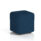 Harlestone Square Stool, Small, in Calculus Body and Top, featuring a single tone dark blue upholstery.